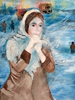 Холодная зима 1941 г. - Мамедова Анна, 15 лет.jpg